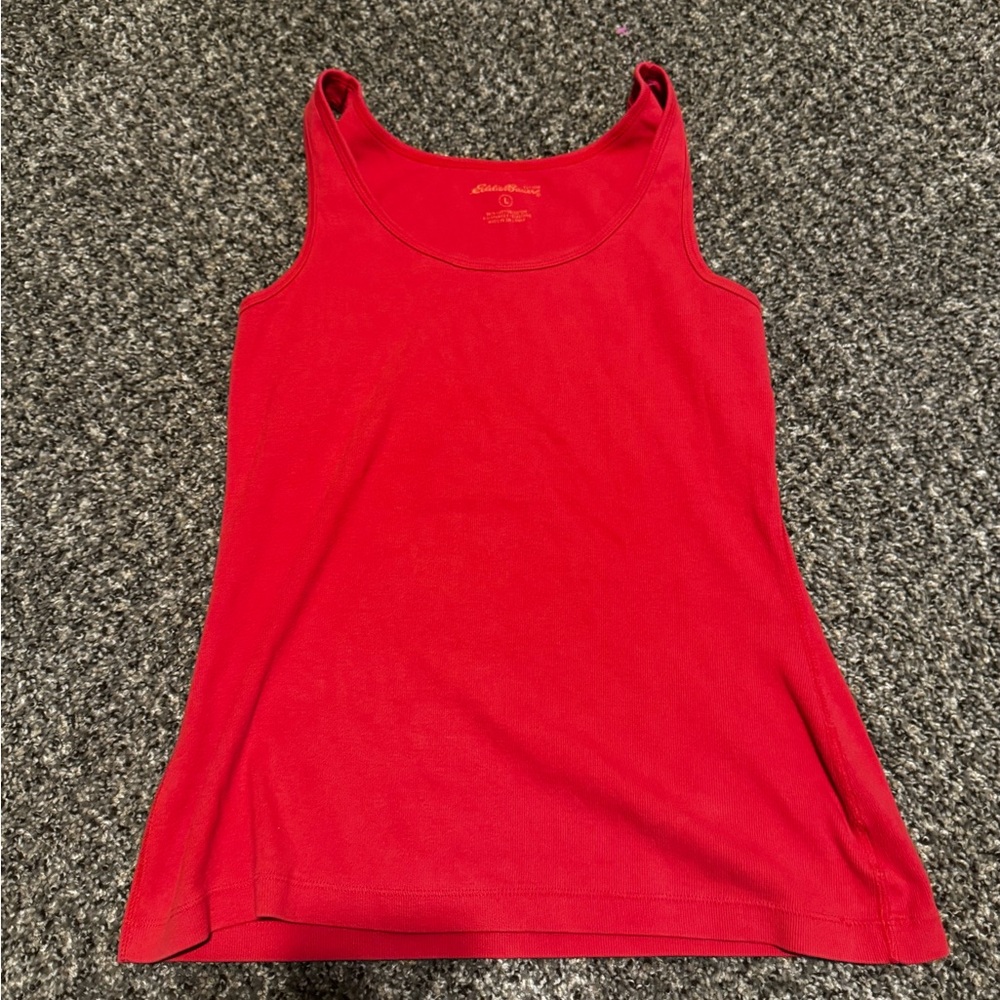 Eddie Bauer Vibrant Red Tank Top